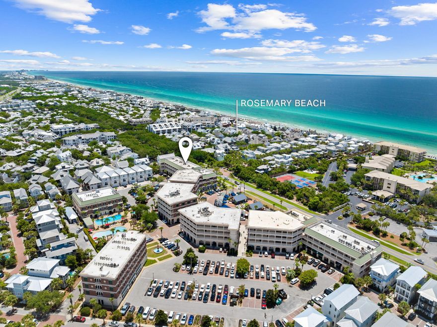 Lowest Priced 3-Bedroom Condo Just Steps Away from Rosemary Beach! Discover unparalleled coastal living at this stunning 3-bedroom condo in the heart of the Village of South Walton. Located just a 3-minute walk from both Rosemary Beach and Alys Beach, this condo offers an incredible location with deeded beach access. The spacious living area seamlessly flows into a beautiful balcony, perfect for enjoying the coastal breeze. The modern kitchen is equipped with stainless steel appliances and granite countertops, ready for any culinary adventure. This turn-key rental-ready unit is fully furnished and prepared to generate rental income from day one.The Village of South Walton offers endless entertainment for guests of all ages, with Peddler's Pavilion nearby featuring upscale
