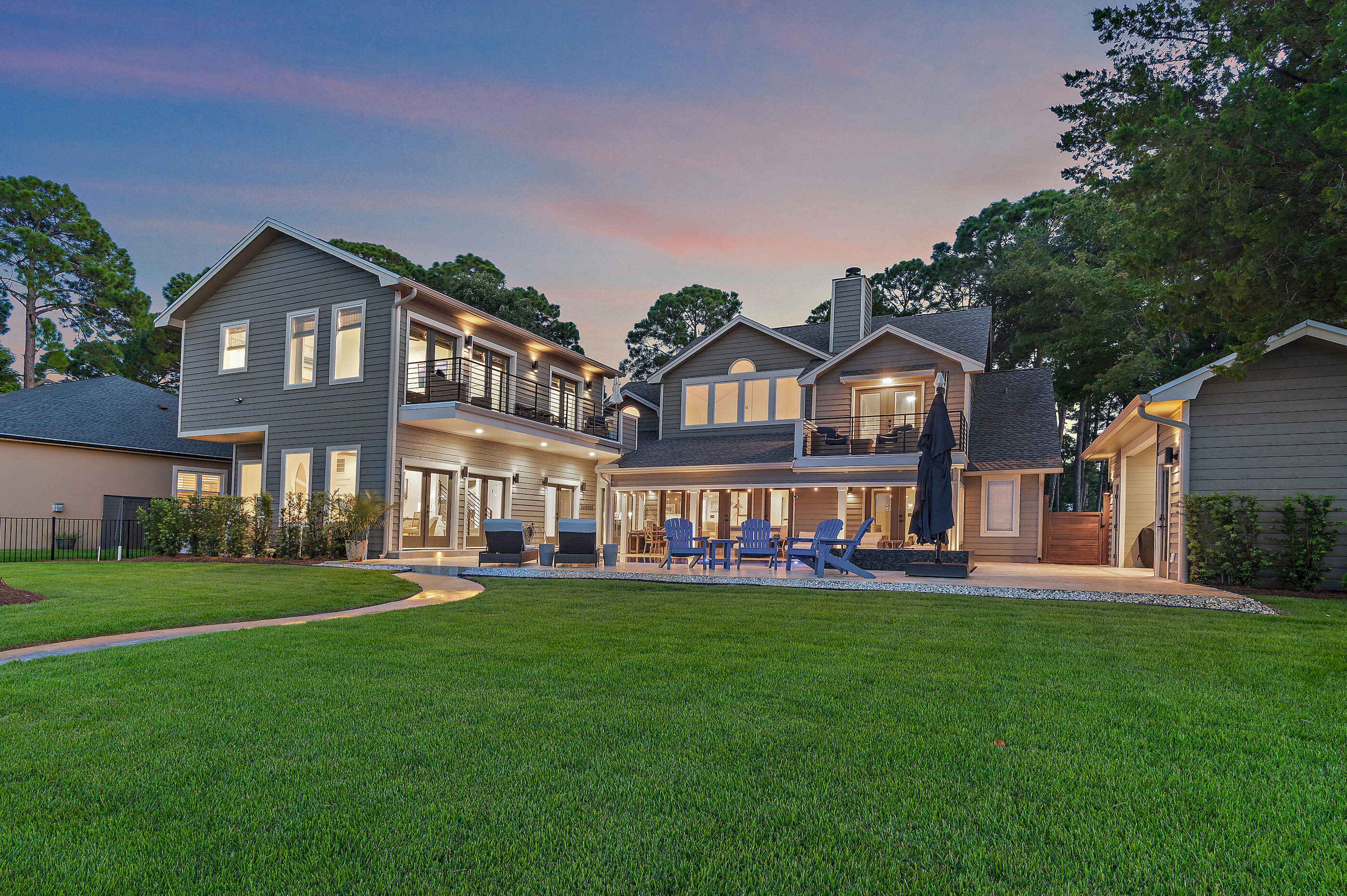 Bayfront luxury awaits in this 7BR, 7BA, 2 half-bath home on Choctawhatchee Bay. Enjoy a new flush edge pool with hot tub, multiple covered outdoor living areas, and 2 balconies with stunning views. The two-story dock offers 2 boat lifts, 2 jet ski lifts, and generous deck space for fishing, lounging, or paddleboarding. Inside, recent renovations include a new wing with second kitchen, living space, and 2 suites with a shared balcony. Updates also feature a spacious dining area, new bathrooms, flooring, metal stair railing, huge pantry, laundry/utility room, extra garage expansion, carport, fenced in side yard with storage shed. The perfect blend of comfort, function, and waterfront lifestyle!