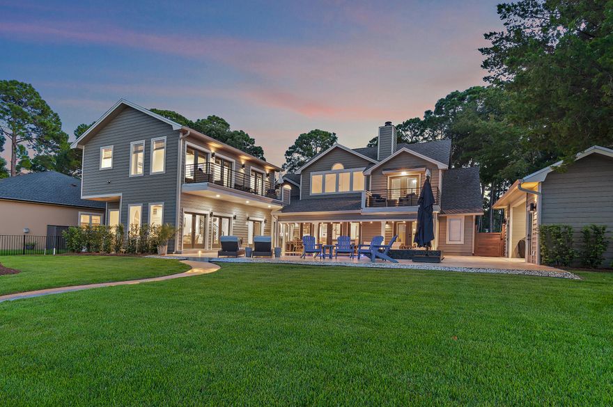 Bayfront luxury awaits in this 7BR, 7BA, 2 half-bath home on Choctawhatchee Bay. Enjoy a new flush edge pool with hot tub, multiple covered outdoor living areas, and 2 balconies with stunning views. The two-story dock offers 2 boat lifts, 2 jet ski lifts, and generous deck space for fishing, lounging, or paddleboarding. Inside, recent renovations include a new wing with second kitchen, living space, and 2 suites with a shared balcony. Updates also feature a spacious dining area, new bathrooms, flooring, metal stair railing, huge pantry, laundry/utility room, extra garage expansion, carport, fenced in side yard with storage shed. The perfect blend of comfort, function, and waterfront lifestyle!