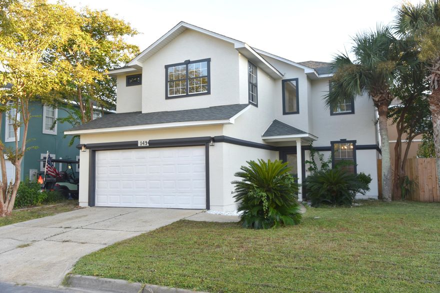 Welcome to this newly renovated coastal retreat which blends modern style with everyday comfort. This 3-bedroom, 2.5-bath home offers a thoughtfully designed floor plan, ideal for full-time living, a second home, or investment use.  Step inside to discover a bright open-concept living area filled with natural light and contemporary finishes. The modern kitchen boasts granite countertops, updated cabinetry, and stainless steel appliances, seamlessly connecting to the dining and living spaces for effortless entertaining. Each bedroom provides generous comfort, while the luxuriously updated bathrooms showcase fresh, modern touches. Outside, enjoy a landscaped yard with mature trees that enhance both privacy and curb appeal. The location on a quiet street ensures a peaceful lifestyle! Outside, enjoy a landscaped yard with mature trees that enhance both privacy and curb appeal. The property's location on a quiet loop street ensures a peaceful