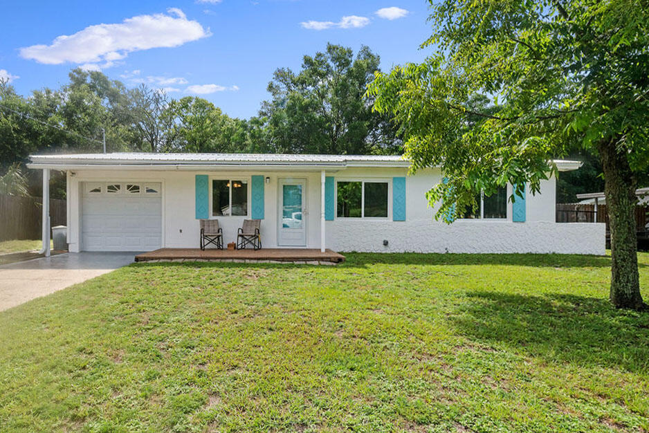 Are you looking for a move-in ready home? You found it! This beautifully renovated (2) two-bedroom, (1) one-bathroom house of 1,240 sqft is filled with natural light and features original, desirable terrazzo floors that add plenty of character, a completely upgraded bathroom, and a kitchen with stainless steel appliances.Located right on the border of Fort Walton Beach and Mary Esther, you are just about 13 miles from Eglin Air Force Base and 6 miles from Hurlburt Field. You will be close to everything you need: shopping, restaurants, hospitals, and our stunning white-sand beaches of the Emerald Coast. Originally built as a 3-bedroom, 1.5-bath home, it can easily be converted back if you need more space. It also includes a spacious 1-car garage and a 12' x 16' shed/workshop for plenty of storage or workspace. The large, fully fenced backyard is great for entertaining, gardening, or letting pets run freely.
Plus, there is ample space in the front yard for RV parking. Whether you already have one or have been dreaming of getting one, you have the room.
Key features for peace of mind and potential insurance savings include:
" Copper Electrical Wiring
" Metal Roof (2016)
" Tankless Water Heater (2016)
" Impact Windows (2016)
" HVAC System (2017)
" Updated Ductwork and Plumbing (2024)
As a bonus, Bryn Mawr Park is just half a block away. It offers a playground, basketball court, ball field, picnic areas, and it's pet-friendly too.
Call today to schedule your showing because this property is on track to be snapped up by its future owners.