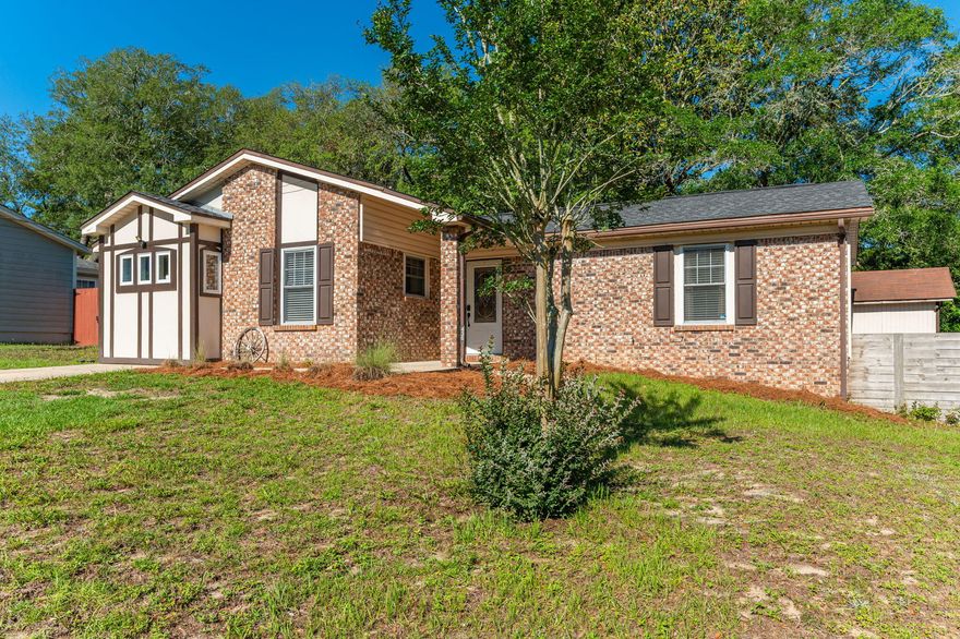 Welcome home to 436 Morningbird Court, a charming, updated cottage perfectly located in the heart of Niceville, less than 1 mile from Niceville High, Ruckel Middle, and a wide variety of shopping and dining along John Sims Parkway. This gem features four bedrooms surrounding a cozy, open concept kitchen, dining, and living room. A super functional laundry/utility room just off the kitchen boasts built in storage and a drop zone for coats, shoes, and bags. From the living room, breeze through sliding glass doors to the covered, screened porch overlooking the fully fenced, low maintenance backyard. Gather around the fire pit or in the shade of the mature oaks. Recent updates include a NEW water heater, 2020 roof, 2016 HVAC, new flooring in all but 2 bedrooms, new refrigerator, and fire pit.