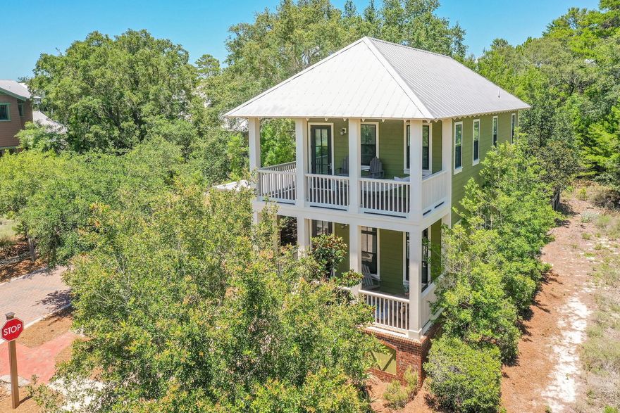 Moments from the scenic community lake, this beautiful Forest Lakes 3 bed, 3.5 bath Seabreeze plan by Archiscapes Architects offers livability and indoor/outdoor connectivity. Sited on a corner lot in the hills of Blue Mountain Beach with a fenced back yard. A screened-porch leads out back to a tranquil tree-covered patio space. Complete exterior of home repainted in May 2017. Classic red-brick details pair with Craftsman stylings--this home package offers so much at a hard-to-achieve price point in this coveted Forest Lakes, West 30A community. The neighborhood boasts a two-tiered pool with summer kitchen & fireplace. Experience walking trails, a gorgeous green space, water vistas, access to state forest, a playground, stocked lake, basketball goal, all in a gated hamlet.