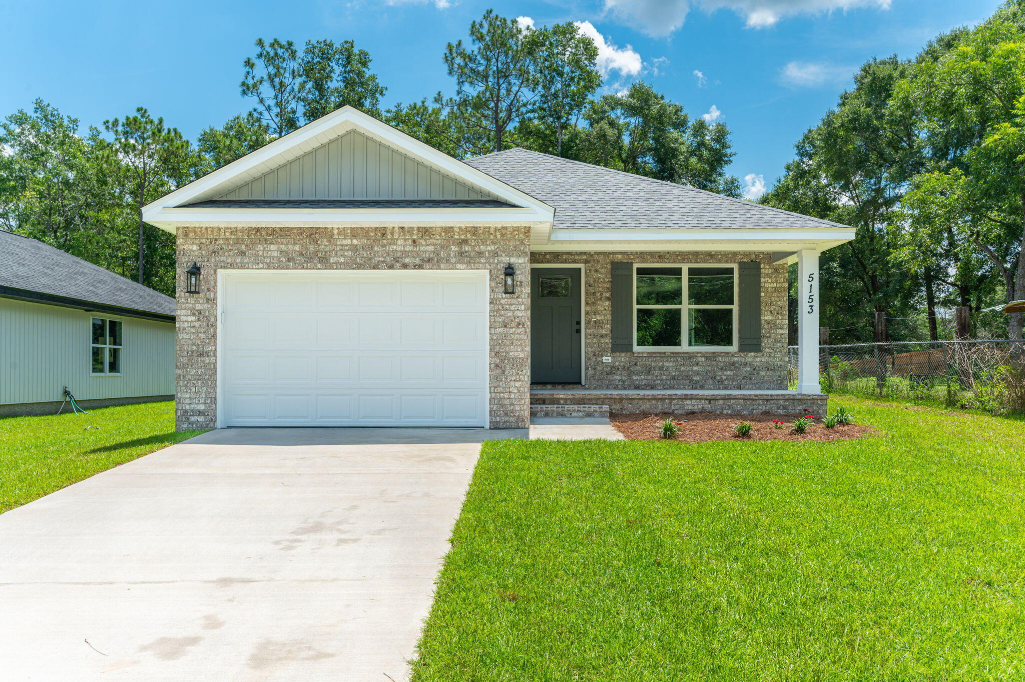 ***BUILDER INCENTIVES *** BLINDS, REFRIGERATOR AND UP TO $10K TOWARD BUYER'S CLOSING COSTS!! Discover the difference in exceptional quality w/ this newly constructed home in South Crestview. Built by Parade of Homes Award Winning Builder and convenient to military bases and I-10, this 3 bd/2 ba new build is located on nearly 3/4 of an acre. Exterior of the home boasts both a front covered porch and rear covered porch. Inside you will find LVP flooring throughout and an open floor plan. Kitchen boasts beautiful white cabinetry, stainless steel appliances, quartz countertops and spacious pantry. Master suite has dual vanity w/ separate linen tower, walk-in closet and shower. Nice sized guest rooms and an abundance of storage which includes a large linen closet! Each of the closets (including the pantry) throughout the home have lights in them! Entertain guests on your covered back porch! The level lot has been left wooded in the rear and is quite spacious. Come experience the difference in quality construction!!