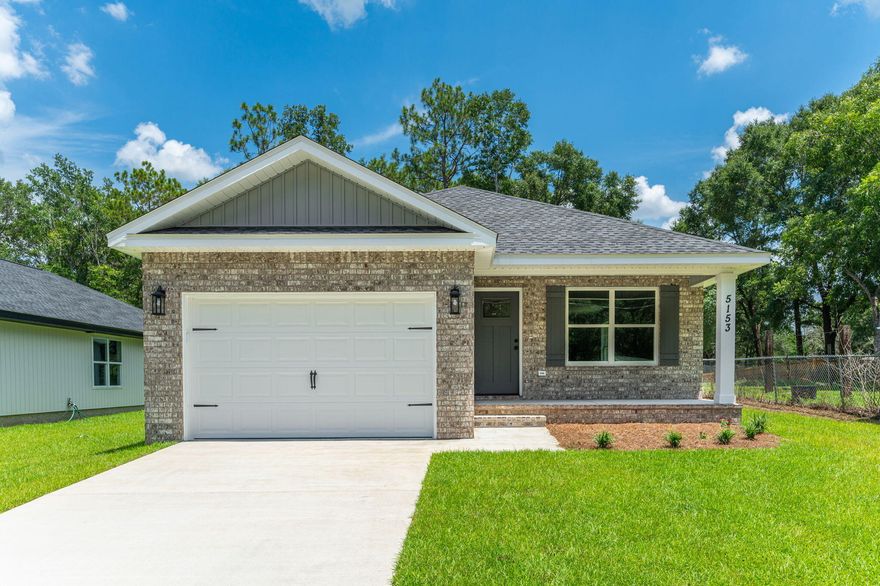 ***BUILDER INCENTIVES *** REFRIGERATOR AND UP TO $15K TOWARD BUYER'S CLOSING COSTS/RATE BUYDOWN!! Discover the difference in exceptional quality w/ this newly constructed home in South Crestview. Built by Parade of Homes Award Winning Builder and convenient to military bases and I-10, this 3 bd/2 ba new build is located on nearly 3/4 of an acre. Exterior of the home boasts both a front covered porch and rear covered porch. Inside you will find LVP flooring throughout and an open floor plan. Kitchen boasts beautiful white cabinetry, stainless steel appliances, quartz countertops and spacious pantry. Master suite has dual vanity w/ separate linen tower, walk-in closet and shower. Nice sized guest rooms and an abundance of storage which includes a large linen closet! Each of the closets (including the pantry) throughout the home have lights in them! Entertain guests on your covered back porch! The level lot has been left wooded in the rear and is quite spacious. Come experience the difference in quality construction!!