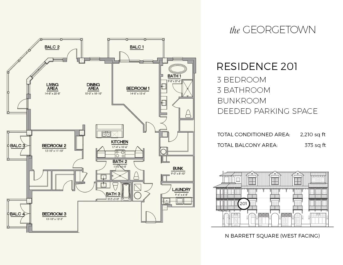 Rosemary Beach, The Georgetown - Residential