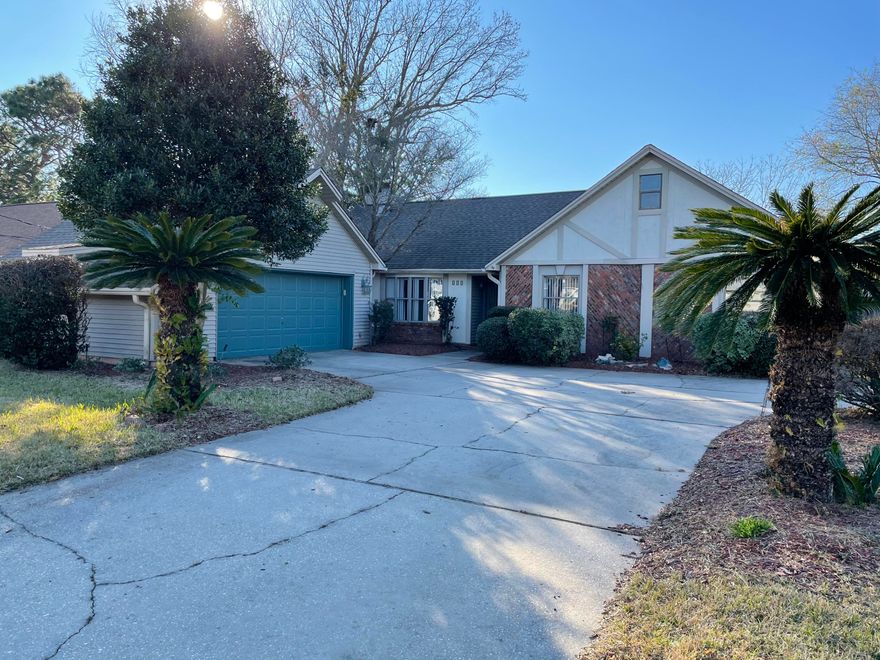 REO Property. Located in the heart of Mary Esther, this 3 Bed 2 Bath is in the perfect spot, quiet neighborhood but close to everything! Minutes from many restaurants and theaters this house boasts a 2 car garage, screened in patio, 2 living areas, eat in kitchen with HUGE pantry, 2 gas fireplaces, dining area AND a wet bar to keep everyone entertained! Master bedroom has a massive walk-in closet that is practically its own room! Shed is sold 'As-Is' and conveys no value to the home. Come check out this great home today!