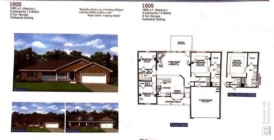 This 3 bed/2 bath brick home has a fully sodded and landscaped yard, with brick front and three side vinyl, and large 12x20 back covered porch. This home is perfect for first time buyers. There is a breakfast bar in the kitchen perfect for quick casual meals and an attached dining area off the kitchen making the space very open. Granite counter tops are in the kitchen with beautiful Cherry colored custom cabinets. Large living room has cathedral ceilings. Spacious master bath offers a separate garden tub and shower. Home scheduled to be complete August 2020.