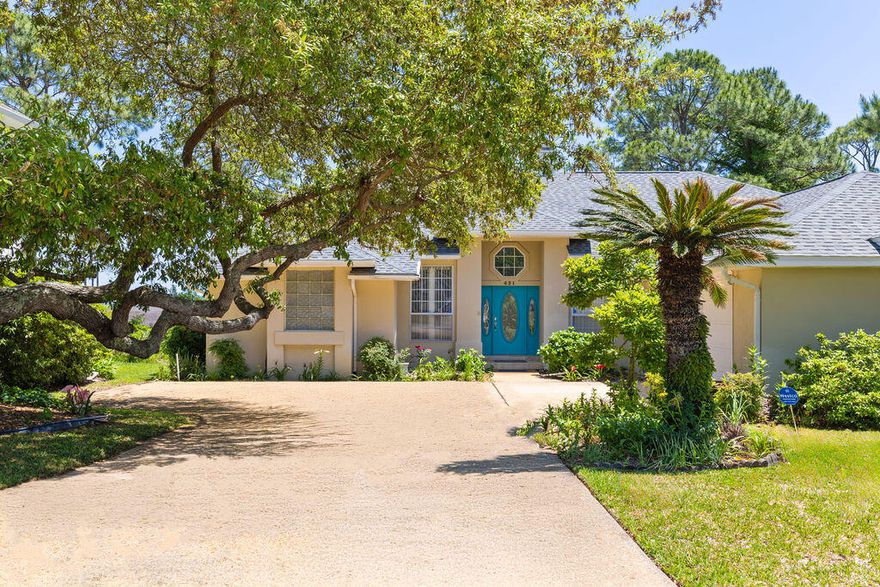 Stunning Home with Gorgeous Water Views, nestled on the desirable south side of Hwy 98. This beautifully landscaped property in the charming Emerald Pointe subdivision offers deeded waterfront access to the tranquil Santa Rosa Sound. Enjoy breathtaking water views, lush greenery, and wonderful birdwatching right from your own backyard or the comfort of your sunroom. Located just a short drive from Navarre Beach's sugar-white sands, as well as Eglin AFB and Hurlburt Field, this home combines natural beauty with convenience. Inside, the chef's kitchen shines with granite counters, abundant pull-out storage, high-end stainless appliances, double drawer dishwasher, 5-burner gas stove. A separate wet bar + wine rack + built-in desk area. Enjoy 10 ft ceilings throughout and a split Floorplan. 2 year old roof! Concrete Stucco, Brazil Wood flooring, Single Slab granite countertops, Walton home Builder, Marble framed window seals/windows, 2005 Windows. The serene setting behind the home features unspoiled terrain and vibrant wildlife, offering a peaceful retreat every day. Don't miss this rare opportunity to own a slice of coastal paradise with views and wildlife that are truly out of this world! Subject to Seller credit upon acceptable offer. 
