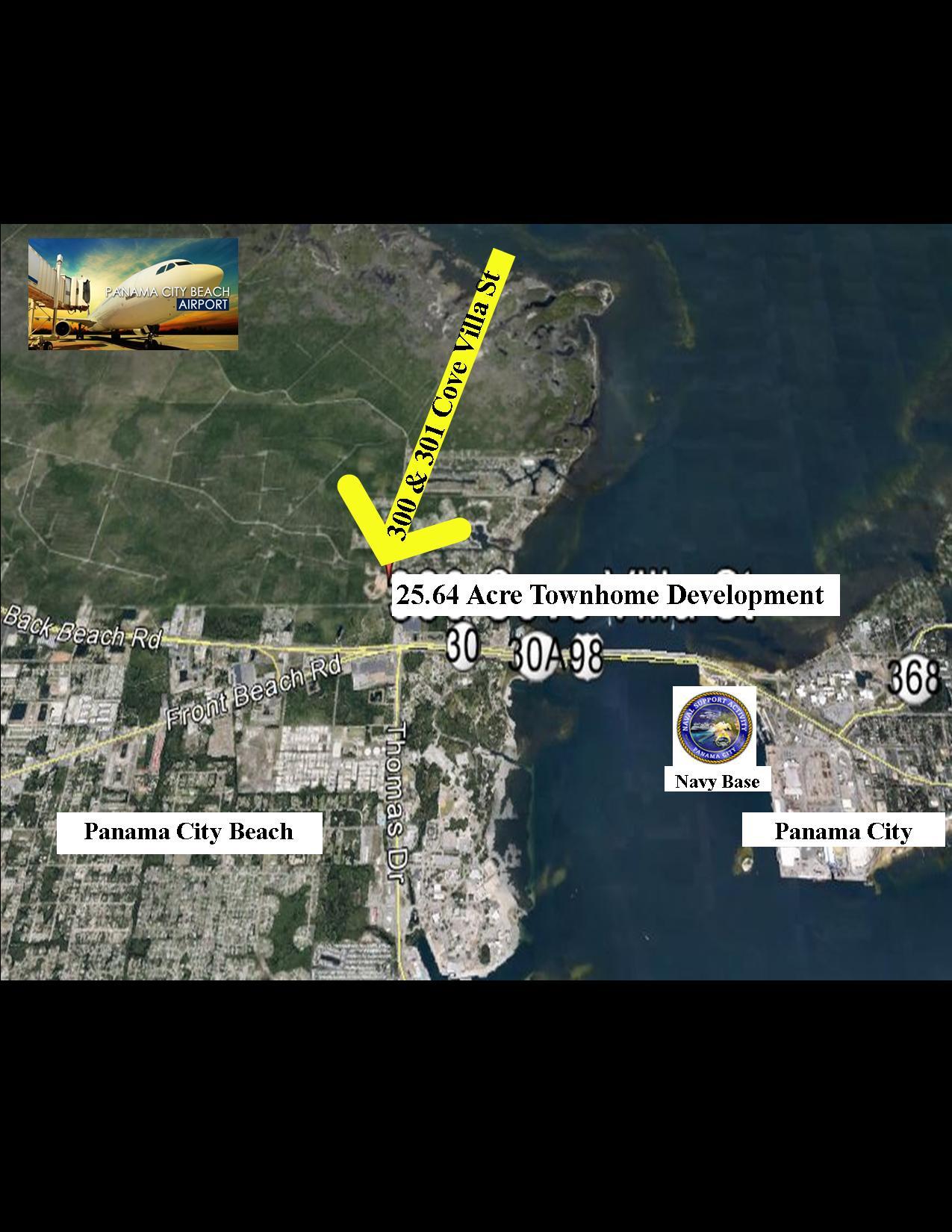 25.64 acre Developer opportunity. Zoned Residential 3 (R3) Duplexes, Triplexes, Quadraplexes. The highest and best use is a 278 planned townhome unit development. Development order has expired and would need to be renewed by the new buyer. The site has 8.55 wetland acres and 17.09 upland acres. The current owner invested $1.589 million in water, sewer, and building permit fees; $230,439 in engineering, environmental, architectural design for development order, and $1.818 million for land improvements including building pads. The total cost of improvements is $3.638 million. The initial townhome development was designed for 278 townhomes that were 1,332 square feet each with one car garages (architectural renderings are available).The property is located approximately .1 of a mile north o