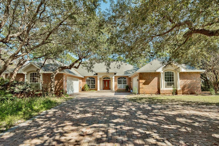 Absolutely stunning custom built waterfront home by Mike Overton, features almost 4800 SqFt. w/ 4 BR's, 5 baths plus a bonus room upstairs with a full bath room that can easily be converted into an additional bedroom & media room. There is an oversized covered gunite pool overlooking the water! What makes this home so unique is that it's nestled on a private cul-de-sac w/ two oversized double garages on a circular paver drive way with more than ample parking. Wow...almost .75 acres. with 144 FT of water frontage & no HOA! You will simply be amazed w/ the many outstanding architectural features this grand home has to offer. Being situated on Rocky Bayou & the Choctawhatchee Bay gives this property the best of both worlds...Deep water to house your large boat with spectacular bay views!