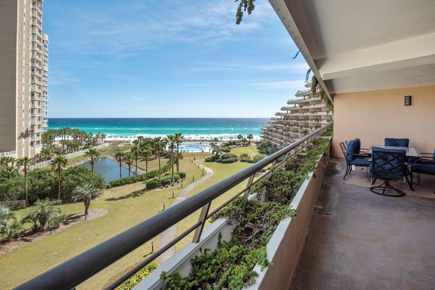 Rare Opportunity to own this **2 BEDROOM 2 BATH OCEAN FRONT CONDO FOR SALE** NEWLY UPDATED 2019 granite countertops, new flooring, new doors, new sink, all new appliances, updated bathrooms, new dryer, as well as some new furnishings.Resort features two swimming pools (one heated with waterfall) fitness center, hot tub, basketball, shuffleboard, putting green, children's playground and more! Located on the liquid-crystal sands of the Gulf of Mexico, Edgewater Beach Resort in Miramar Beach, Florida is a one-of-a-kind French Rivera-inspired gated community. Property currently on a vacation rental program. Rent Ready and own now with a book of business