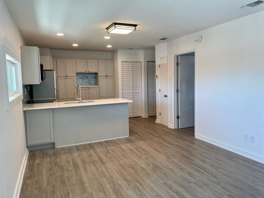 This unit has been freshly painted, remodeled with LVP flooring, granite counter tops, new range and refrigerator.  Lots of cabinet space.  Remodeled bath with walk-in shower.  Washer/dryer convey.  Large bedroom with king size bed.  Living room opens to a newly tiled balcony complete with a storage room.  This unit is in the process of being furnished for a vacation rental.  Pictures will be added once furniture is in place.  This condo will make a perfect rental, 2nd home, or move in and call it home.  Gulf Terrace Condo community has three pools, tennis courts, and is centrally located to everything Destin has to offer... beaches, shopping, restaurants, entertainment, etc.