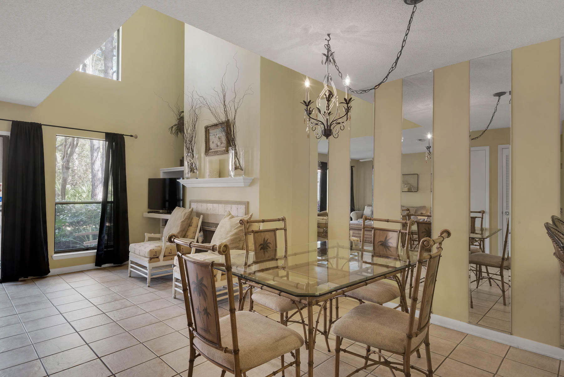 This Tennis Village two bedroom is located on the two unlighted courts at Tops'l. This is the quiet end of the resort. Enjoy tennis right out your back door..roll out of bed on to the court. With a little TLC, this condo could be a perfect second home or vacation rental. Come see what Tops'l has to offer! Assessment fees are $294 month for the Tennis Village Association and $285.00 a quarter for the Tops'l Master.