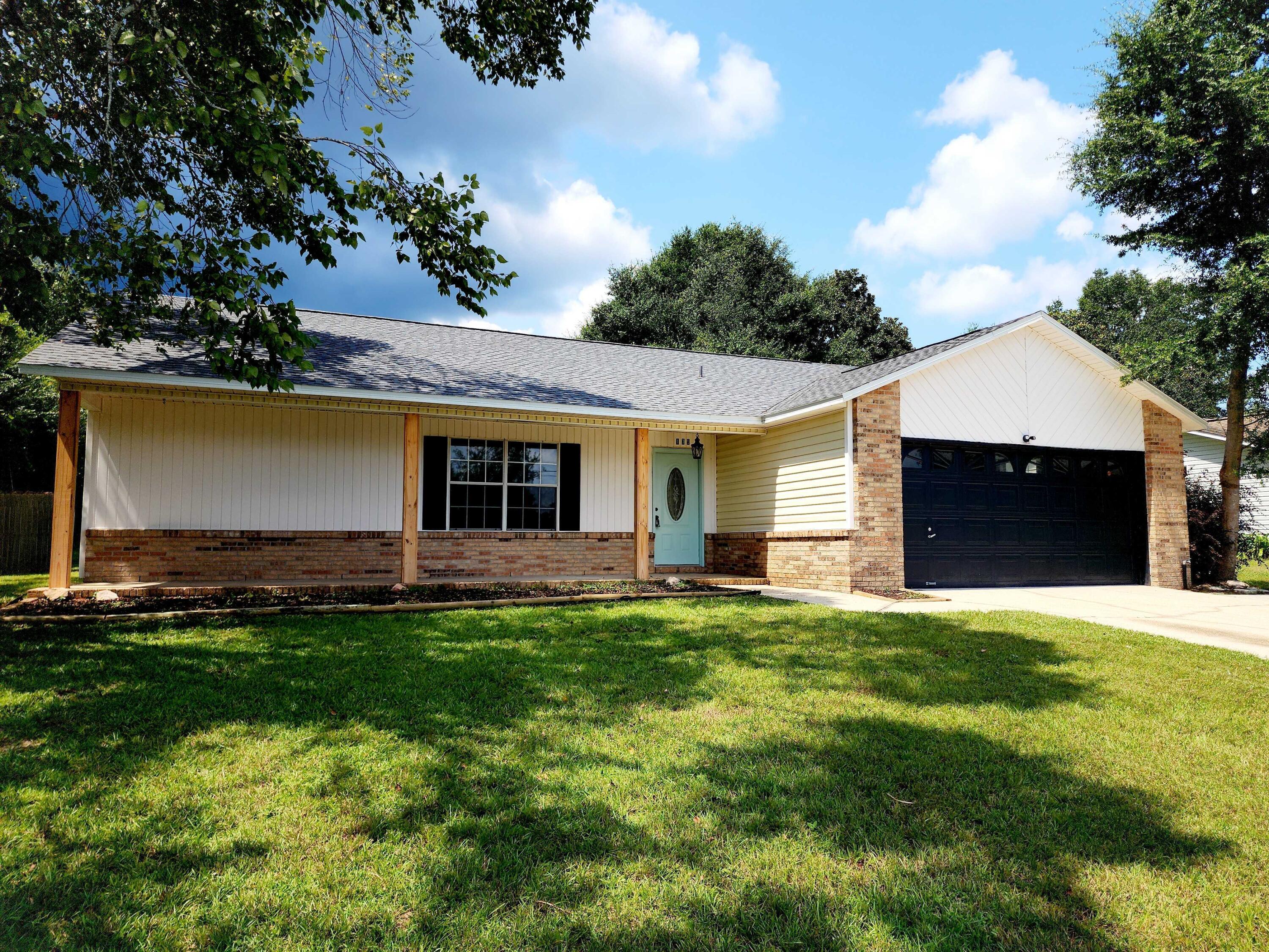 This move-in ready home offers a new roof, spacious yard, and inviting curb appeal. Inside, you'll find an open living area with durable LVP flooring, a stylish updated kitchen with ample cabinet space and appliances, and comfortable bedrooms filled with natural light. The renovated bathrooms feature fresh finishes and a clean, modern look. Conveniently located near schools, shopping, and Hwy 85, this home combines comfort, value, and location in the heart of Crestview.