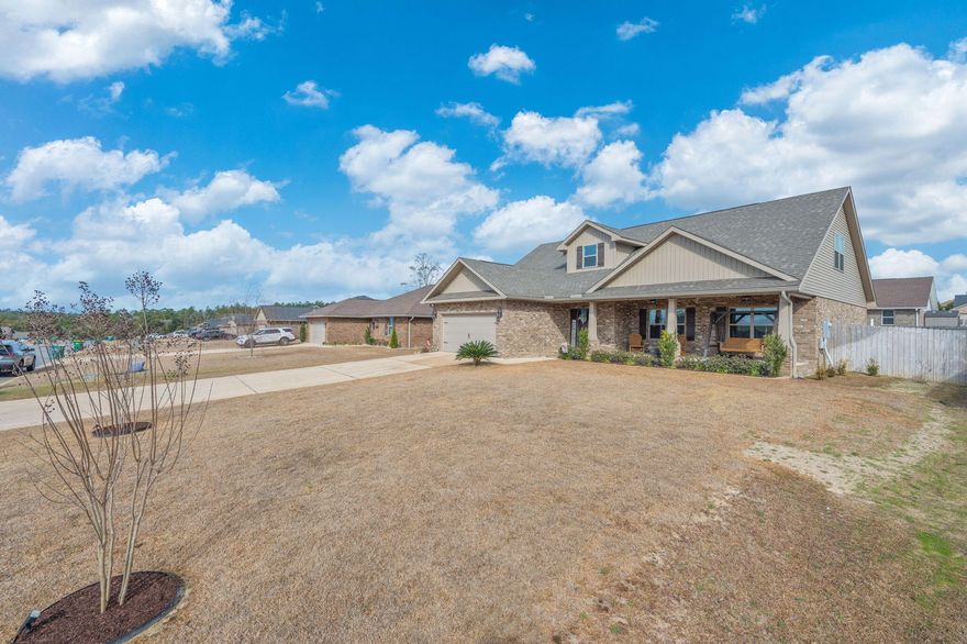 Spacious and designed for comfortable living, this home offers room for everyone and then some. The large living room flows seamlessly into a well-appointed kitchen featuring granite countertops, stainless steel appliances, ample prep space, a cozy breakfast nook, and convenient breakfast bar seating that is perfect for both everyday living and entertaining. The thoughtfully designed layout places four bedrooms downstairs, including a spacious primary suite that provides privacy and comfort. Upstairs, you'll find an additional bedroom and a large bonus room that could easily function as SIXTH BEDROOM, media room or home office, giving you flexibility to fit your needs. Step outside to enjoy a fully fenced backyard built for relaxing and making memories in the pool or by the fire pit!