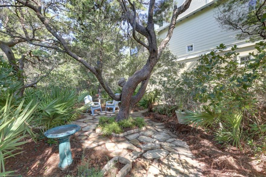 This lot is in a Small Neighborhood with just 5 Homes & just Steps to the Public Beach Walkover with Bathrooms. Close enough to the Emerald Waters to afford Gulf Views from a multi-story Home. With a Community pool & Homes set along brick paved streets this is a must see. Inlet Beach has become a gateway to 30-A with Shopping & A Vast selection of Restaurants