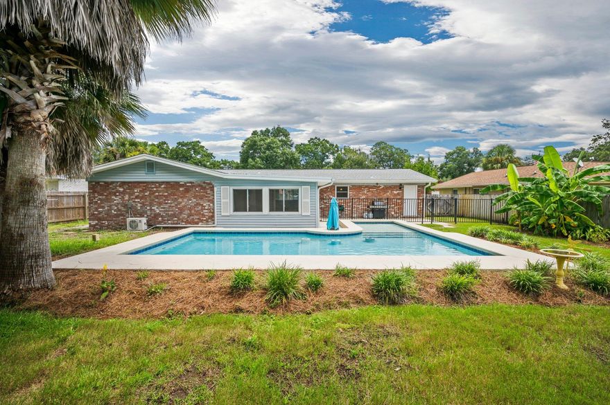 Charming, renovated pool home in the heart of Niceville! This 4 bedroom home had all major systems updated in 2016: Roof/HVAC/Water Heater/Wiring/Pool. Upon entry, you will find a large living room that opens up to a bright kitchen/dining area. Kitchen features hop-up counter bar (corian countertops), custom cabinetry, and all SS appliances. To the rear of the dining space, a large enclosed Florida room welcomes you, which can double as second living space or the perfect spot to telecommute.Sliding doors open to the beautiful pool area and large concrete patio. L-shaped pool features tanning shelf and ample space to enjoy this beautiful backyard space. Mature landscaping, paver walkway, and storage shed accents this space nicely. Mins to the water and easy commute to 7SFG/Eglin AFB!