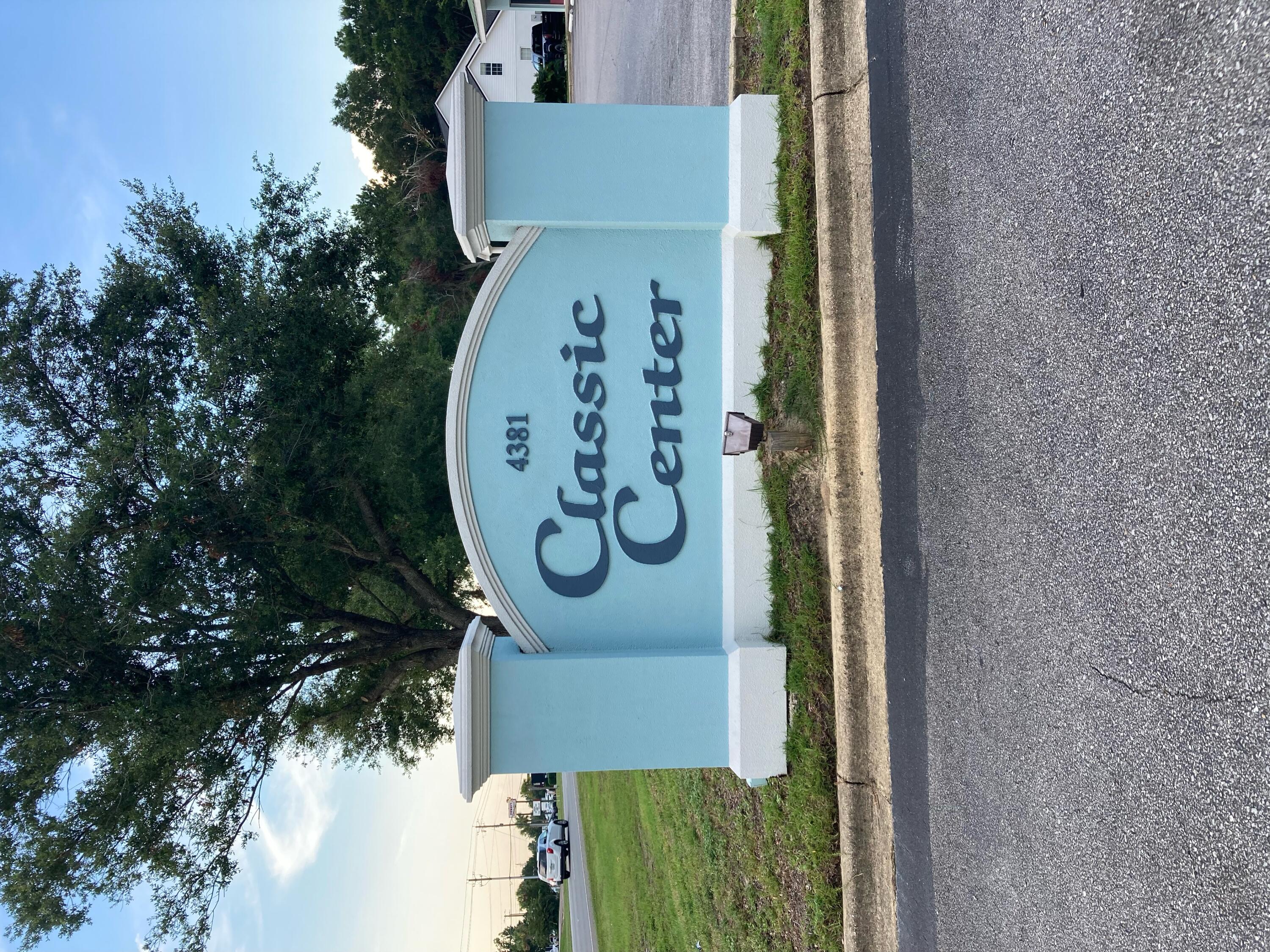 Retail space located in the Classic Center. This unit is located on Ferdon Blvd. the main north/south roadway in the City of Crestview offering excellent visibility and exposure for your business.