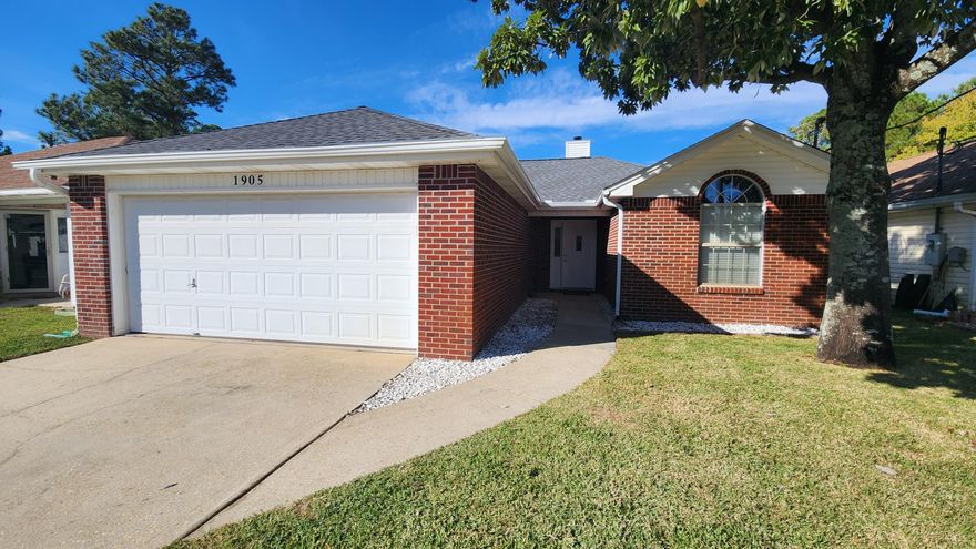 This three-bedroom, two-bathroom home is ready for immediate occupancy. New carpet has been installed throughout. It has a 2-car garage with a fenced in backyard. All appliances convey including Refrigerator with icemaker, dishwasher, washer and dryer, microwave and glass top stove/oven. This home has been well taken care of. It's in great condition. AC was replaced in 2022 and a new roof in 2021.