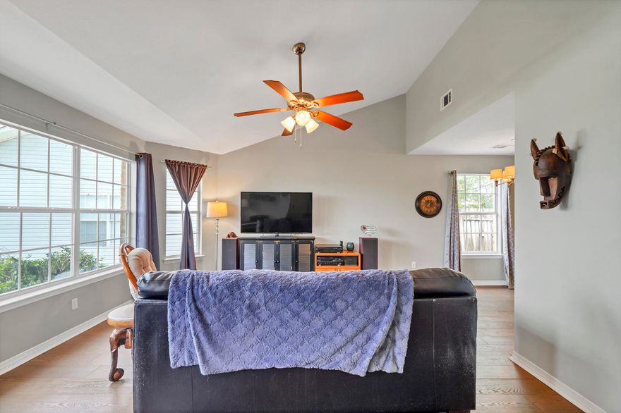 Location Location Location! This charming home is perfectly located just minutes from spectacular beaches, dining, shopping, entertainment and nightlife. When not out enjoying all that Destin has to offer, you can enjoy your time relaxing on the screened-in porch. Inside, this amazing 3 bed 2 bath home, the kitchen features beautiful white shaker cabinets, granite countertops and Stainless-Steel Whirlpool appliances. Both bathrooms boast marble countertops and beautiful tile floors. GE Washer and gas dryer convey.  Chamberlin garage door opener just two years old. New Roof May 2022