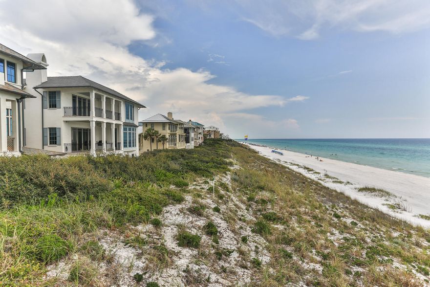 Peace and tranquility is the hallmark of The Retreat. A well known luxury second home rental restricted neighborhood, a home in The Retreat offers high value architectural features in a beach front private gated community. This lot will afford gulf views with possible lake views to the north west. With the beach walkover less than 200 feet from your new home's door, easy access to the expansive private beach at The Retreat is a certainty. With the high elevations of the overall property, The Retreat continues to stand the test of timelessness. This best value can be yours.