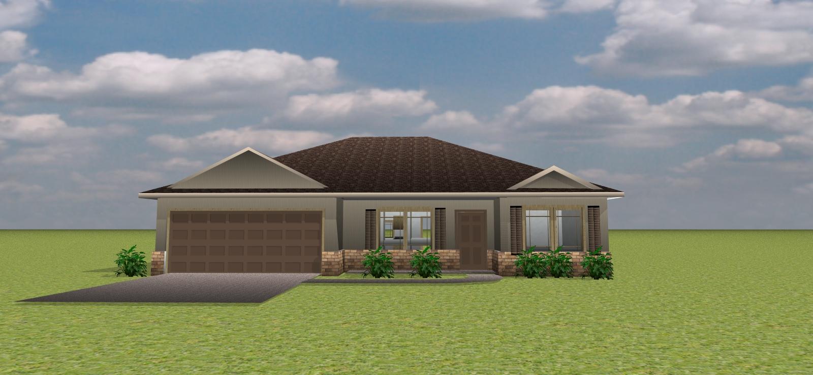 Under Construction! Beautiful New Home with brick accent on the front. Nice Modern cabinets, lighting fixtures, plumbing fixtures. Granite counter tops in the kitchen and bathrooms. Tile floors in Kitchen, Master bath, Hall bath. Ceiling fans in the Master Suite and the Living room. Energy Efficient home with quality windows, insulated exterior doors, ceiling and exterior walls. Laundry Room inside house. Master Suite has a walk in closet. 14 SEER Heat Pump. Sodded front, side yards and 10' on backyard.