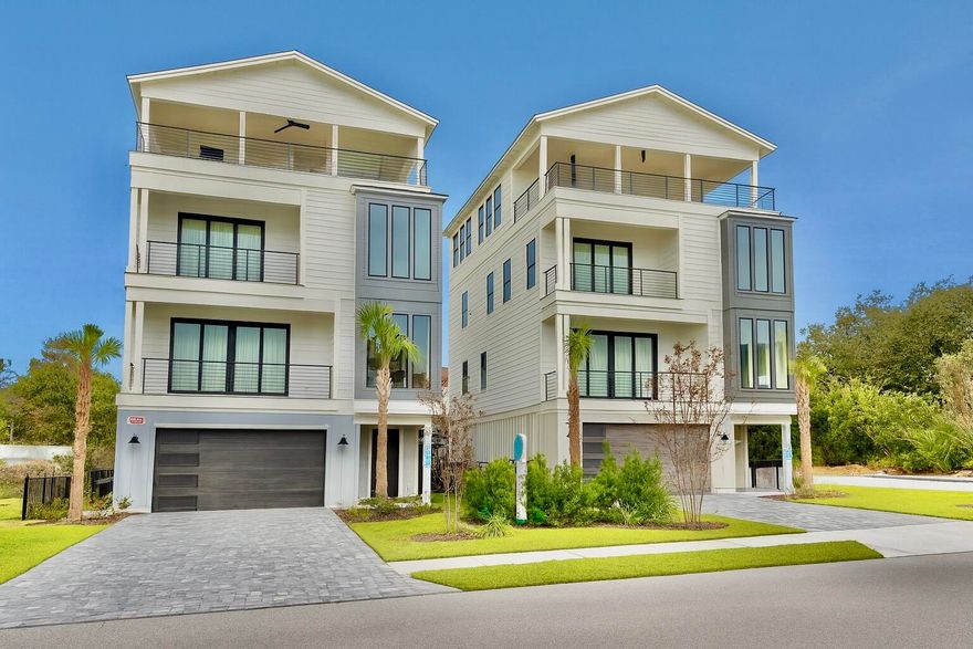 Brand new, just completed...Gorgeous four-story rental dream, south of 30A on Mary Street in Blue Mountain Beach. Perfect for indoor and outdoor entertaining with less than a 5 minute walk to the beach, the house features rental income projections of around $235,000.  Designed with vacation in mind, the first level includes a half bath and mini kitchen with a full sliding wall that opens to the pool deck. The second floor features the spacious kitchen, dining and living area, perfect for large families or parties to gather. The kitchen features Thermador appliances, a gas stove, ample counter space for serving, and a walk-in pantry. The third floor boasts a lovely master suite with a private balcony.