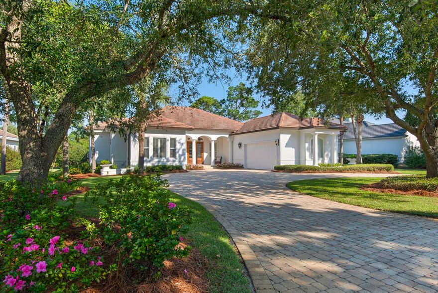 Price reduced a total of $85,000. Custom home located on lake and Raven Oaks 18th hole. Office can be a 4th bedroom. Remodeled in 2015 and again in 2019-2023. New windows, new paint inside and out, replaced all electrical outlets and switches, replaced all door and kitchen cabinet hardware, new driveway pavers, new light fixtures, metal garage tool cabinets and overhead storage cabinets, separate garage entrance door for golf cart, new refrigerator, oven, microwave, beverage cooler, ice maker, kitchen and bar backsplash, quartz on kitchen island and laundry room, laundry sink new landscaping and irrigation pump on well, Wifi control for thermostats, alarm and garage doors. His and her walk in closets, storage in attic, 2 golf carts convey. Room for a pool.
