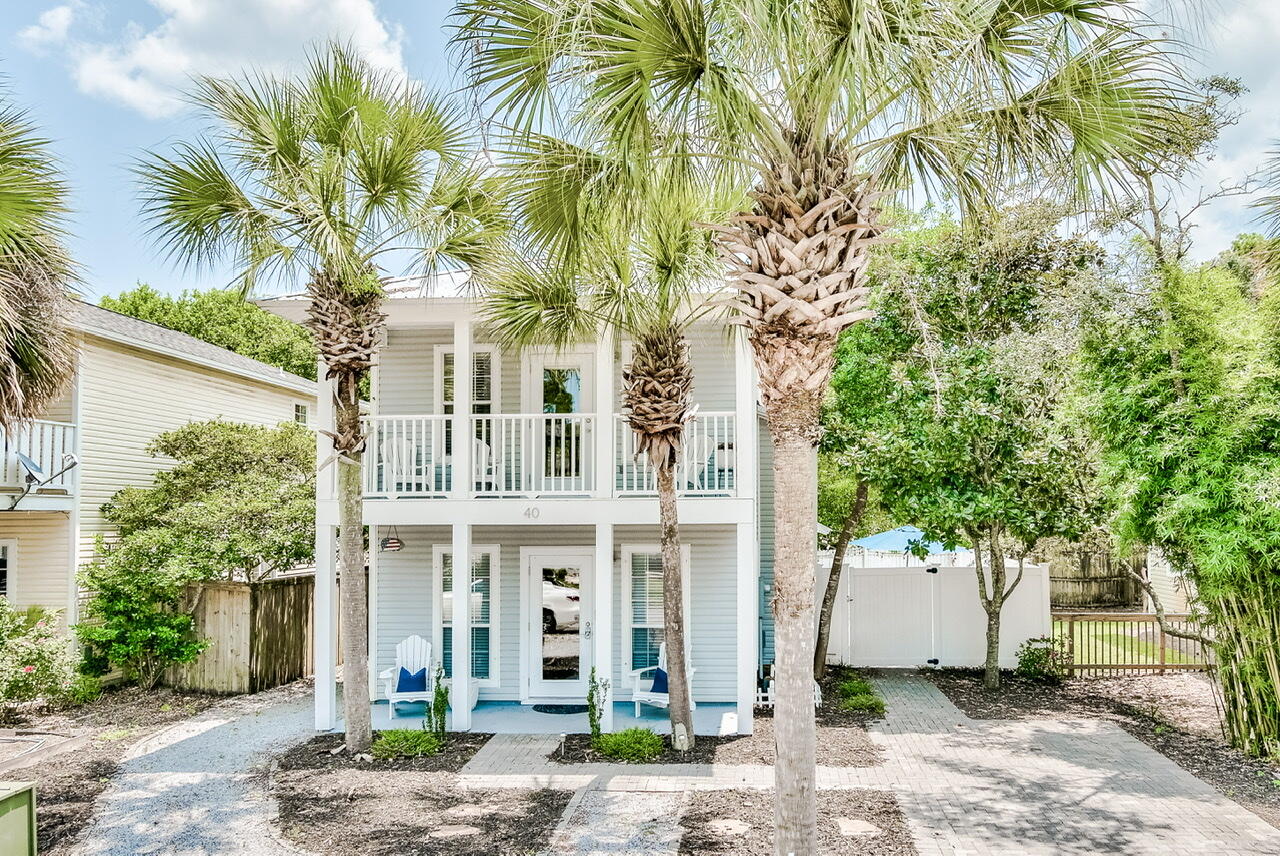 TOTALLY RENOVATED W/FULL BATH ADDITION! This home is like new construction with all new appliances and flooring throughout! Located just off of Hwy 30a, this adorable 2-story home in Blue Mountain Beach combines the charm of a Florida cottage with a stylish modern design. Outdoor fenced areas for grilling and sitting by the fire pit. Astroturf lawn so no mowing! Cute storage bldg. also 1st floor offers a stylish kitchen a great living and dining area with full bath. The king mstr. Br. on the 2nd floor has a large private balcony. Guest br separated by the hall for privacy! Only a short walk to the Blue Mountain Beach access. Huge income potential! Restaurants and shopping, 20mi. bike trail on 30A, lakes, serene & quiet Blue Mountain Beach! FURNISHED!This adorable beach cottage won't last