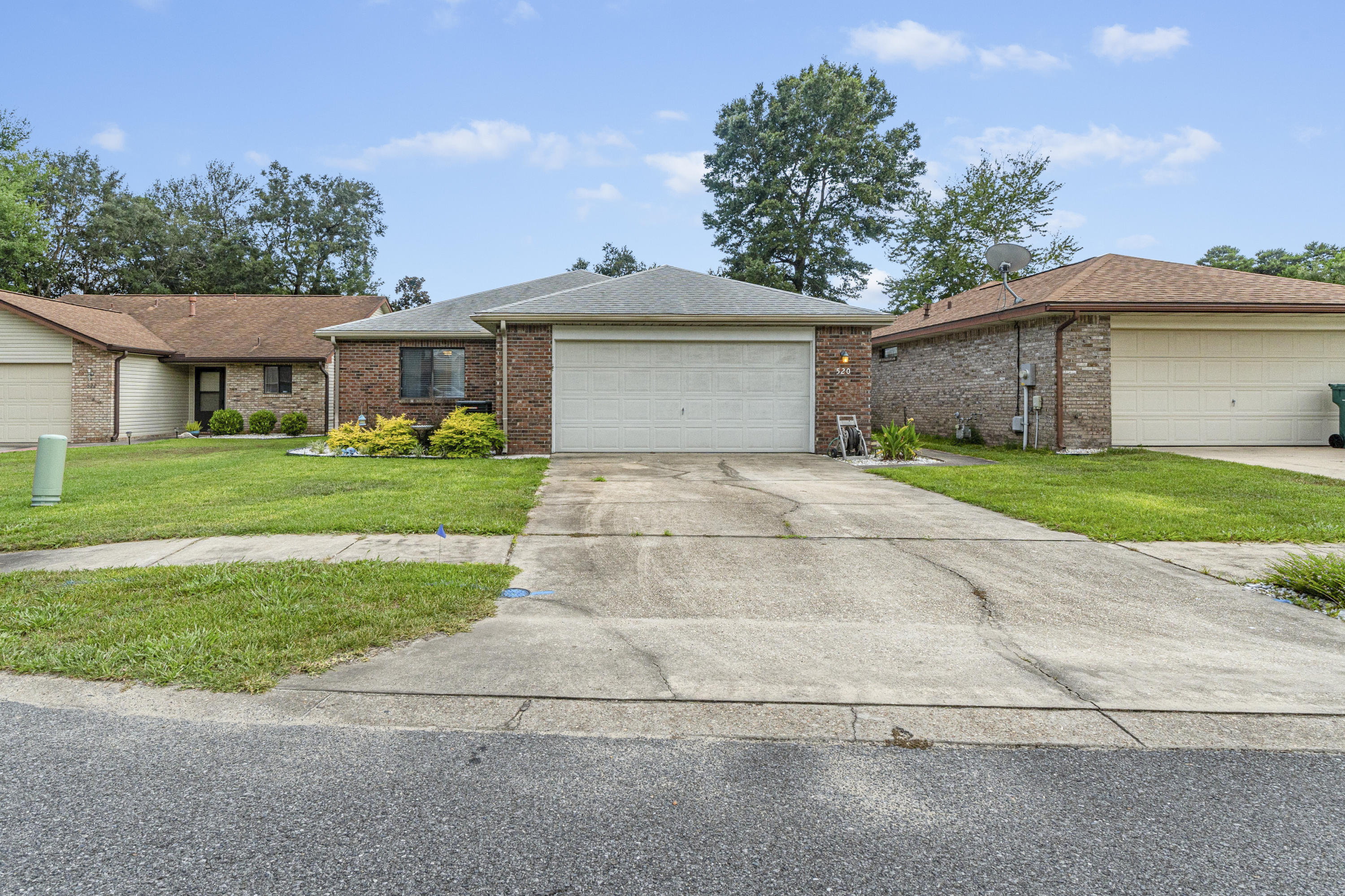Move in ready! This wonderful single story home located in a quiet cul-de-sac has all the major items done for you. A complete HVAC system was installed in May 2018, new water heater 2017, special energy efficient roof in 2011, new stainless steel refrigerator in 2018, Kitchen-Aid Dishwasher in 2017 and microwave in 2016. Kitchen was updated with Quartz countertops and the cabinets received an overhaul with new white paint, knobs and pulls. Luxury vinyl plank flooring in throughout the house with the exception of two guest bedrooms. This home offers an oversized 2 car garage and an outdoor storage shed. Recently enclosed screened porch with impact windows and mini-split. Current owner installed hurricane shutters, new garage door, new driveway and walkway, French doors, gutters, Reme Halo