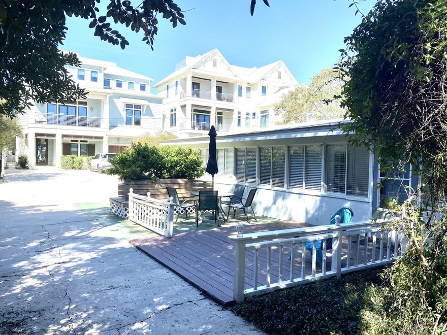 Retro 1958 gem in the heart of Old Seagrove!  This sprawling one story former motel is tucked away on Camellia Street, but is only third row from the beach and an easy one-minute walk to the sugar white sand. Portions of the home were recently renovated with careful attention to preserve its vintage aesthetic. Keep it as is for an adorable nostalgic getaway or build your multistory dream home to capture amazing gulf views. Cowgirl Kitchen, Surfing Deer, and The Market Cafe are an easy walk while Seaside is just down the road. So many possibilities for this one of a kind property!
