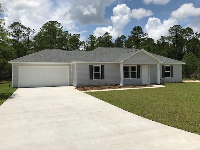 Affordable Housing, but no compromising on Quality. Jay Terrell is known for building a very good home, energy efficient, well built - good now and at re-sale! Home has Custom, solid wood Cabinetry to the ceiling, Granite Counter tops, Spit bedroom plan with large family room/dining area combination, open plan and large Kitchen. Nice Master suite including a large garden tub with Shower over,double sink vanity with marble counter tops and walk-in closet. Jay uses the PEX plumbing feature, Dimensional shingles, sprinkler system for yard. And speaking of the yard! These lots are 159 feet wide and are LEVEL with some trees left! The location is convenient to Crestview, Eglin and the I-10/Hwy. 285 exchange. Use this route to Eglin and Avoid MANY traffic lights and lots of traffic.