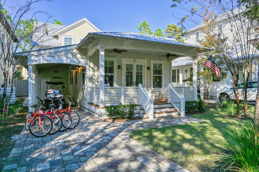 Priced to sell! Currently, one of the only single-family homes priced this low on the south side of 30A. Home is being sold fully-furnished, turnkey and several short-term rentals are already on the books, a major plus for any investment buyer. The property would also be a perfect full-time residence or second home. The location is hard to beat thanks to three nearby beach access points, enabling you to spend beautiful days on one of the widest, most pristine beaches on 30A. Plus, you have easy access to Eastern Lake, where you can put in a boat, paddleboard, kayak, etc. The neighborhood's community pool was recently renovated, and nearby attractions include: Seaside, The Big Chill, Alys Beach, Rosemary Beach and the soon to be completed Greenway Station in Seagrove. (see more) The interior of this home features a welcoming open-concept floor plan, a spacious master suite on the main floor, another large bedroom on the main floor, as well as hardwood floors and tile throughout. The kitchen is fully equipped with SS appliances, a six-burner gas range, granite countertops and plenty of space for entertaining. The second floor boasts two additional bedrooms, a spacious full bath with dual vanity and a laundry room complete with a Samsung washer and dryer. The exterior features manicured landscaping, a welcoming front porch, screened-in back porch, a separate grilling area, ample storage space and an outdoor shower. The Cottages at Eastern Lake neighborhood is known for its low HOA fees and offers a beautiful palm tree-lined pool--perfect for relaxing after a fun-filled day at the beach. The location is ideal for a scenic bike ride along 30A or a busy day enjoying the many shops, restaurants and attractions nearby. This beach home makes for the perfect primary residence, second home or rental investment property with an annual rental projection over $150k. Please see attached. Don't miss this terrific opportunity to own a beautiful home in the heart of 30A!

(Buyer to verify all dimensions, fees & written information)