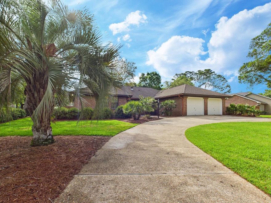 Perfectly positioned on the Rocky Bayou Country Club Golf Course, this impeccably maintained home offers stunning fairway views from the kitchen, dining room, great room, and oversized master suite. Wake up to serene golf course vistas and enjoy your morning coffee or lunch in the expansive 20'x9' screened-in porch, where you can watch players pass by in peaceful comfort. This thoughtfully designed home features an open floor plan with vaulted ceilings, hardwood floors, and a custom gas-log fireplace in the great room. Entertain with ease at the built-in dry bar, or relax in your beautifully landscaped yet natural front and backyard, complete with a smart irrigation system featuring Orbit controllers, smartphone operation, and rain/freeze detection. The 2.5-car garage includes a special side entry for your golf cart, and a circular driveway offers a welcoming and practical touch for guests and extra parking. Additional smart home features include a Ring doorbell, smart fountain, and Kasa brand smart switches throughout the home.
This is more than just a houseit's a lifestyle opportunity. Whether you're a golfer, an entertainer, or someone who appreciates a smart, well-cared-for home, this property checks all the boxes. Don't miss your chance to live on the course in one of Niceville's most desirable communities.
