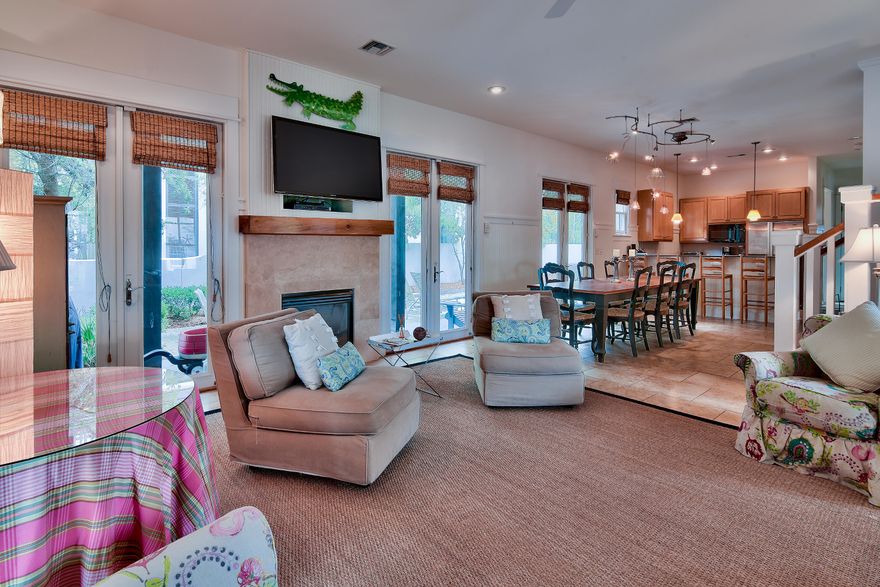 Nestled in a cozy corner on the north side of award winning Rosemary Beach, Seahorse Cottage is truly brilliant. Built and designed for true beach living, the outdoor pool and private courtyard are perfect for enjoying the outdoor lifestyle that exemplifies Rosemary Beach. The carriage house is without question one of the neatest, cleanest designs you'll ever see. Nashville architect, Scott Wilson, earned the prestigious Aurora Award for his design of the space. The energy that it creates is indescribable, once it's seen, it can be understood. Right at 600 s/f, it appears to give the feel of twice that. A full kitchen, separate bedroom, and a spiral staircase that leads to a reading room/office.