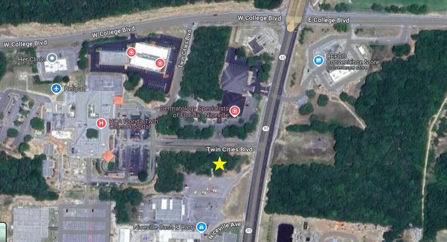 This site is well suited for medical use with its close proximity to Twin Cities Hospital. Defense contractors will find it convenient to Eglin AFB and Duke Field. With close proximity to Hwy 85, Hwy 20, I-10 and the bypass, many uses would benefit from this site's central location.