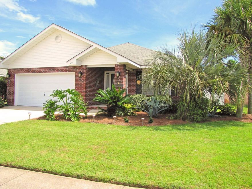 Live and play at the beach!  Nice 4BR/2BA all brick home in the gated neighborhood of Paradise Retreat.  One of the closest to the beach in the neighborhood!  Easy walk to the Private Beach Access!  This is the biggest plan in the neighborhood and is being sold furnished with few exceptions and ready to use as a primary home, vacation home, or even a rental!  Well maintained and comfortable.  New roof coming in early September 2023.  The HVAC was replaced in late 2021.  The hot water heater is gas and replaced in 2018.  Big front room could be used as a living room, game room, or formal dining.  Split bedroom plan with 3 bedrooms in the hall and the Master at the back of the house.  Open plan with an updated kitchen open to the family room.  All information should be verified by the buyer