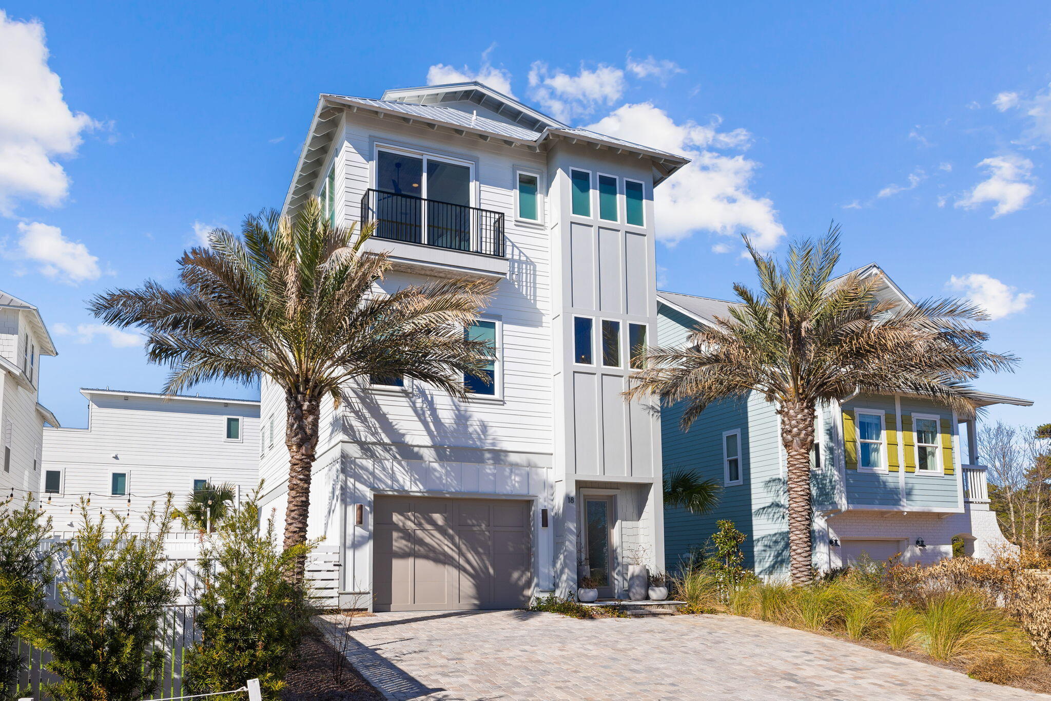 URBAN COASTAL - GULF VIEWS - FULLY FURNISHED! This impeccably designed custom Inlet Heights home, completed in December 2021, is primely located less than a mile from the iconic corridor of 30A. With 3100 square feet, this 4-bedroom 6 bath urban coastal home spans an impressive vertical footprint of 4 stories and embraces thoughtful luxury details at each level including Venetian plaster walls, peacock paver flooring, rooftop entertainment space, a putting green, and an oversized firepit.