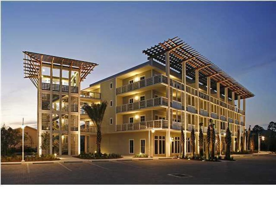 Third Floor South End unit condominium with wrap around balcony. Spacious kitchen, 2 Bedrooms each with private bath. French doors, shuttered balcony, granite countertops and upper line Kenmore appliances. Large wrap around balcony covered porch offering Gulf views just across the street from the beach access. This location is convenient to restaurants, shopping and recreation right in the heart of Seagrove beach. Amenities within the resort development include tennis courts, private pond, two pools, nature walk and bike trails, basketball and tennis courts. Spectacular architecture, plus all the amenities of Cassine Garden and Village.Excellent Rental History