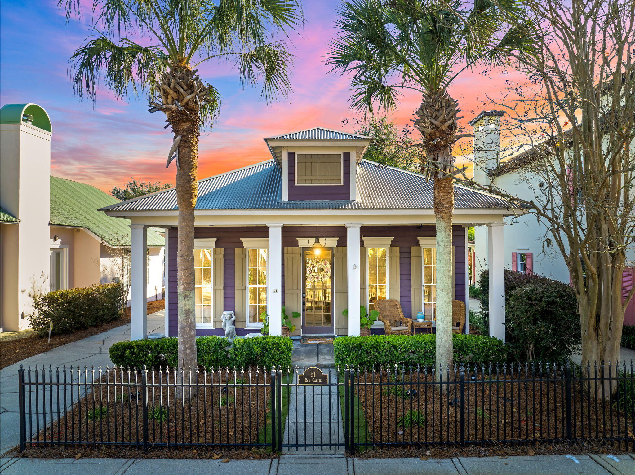 Lovingly nicknamed ''Sea La Vie,'' this Caribbean-inspired retreat is nestled in the exclusive, guard-gated community of Caribe, offering 500 feet of PRIVATE GULF-FRONT BEACH--one of the largest stretches in South Walton. From the moment you step inside through soaring 10-foot doors, the warm tones & open-concept design welcome you home. The spacious living area, complete with vaulted ceilings and a cozy gas fireplace, is perfect for entertaining or relaxing. The chef's kitchen boasts granite countertops, stainless steel appliances, & custom cabinetry, blending style and functionality. The master suite is a private oasis featuring separate shower and luxurious whirlpool tub, spa-like ambiance, & a generous walk-in closet. Outside, enjoy lush landscaping and the serenity of your retreat. WHY YOU'LL LOVE THIS HOME
Nestled within the renowned Caribe community, this 3BR/2BA home offers the perfect blend of coastal elegance and convenience. Whether you're hosting friends in the great room, grilling under the stars, or relaxing by the pool, every detail has been thoughtfully designed. The two guest bedrooms share a well-appointed bath, making it ideal for guests.

Caribe is celebrated for its PEACEFUL AMBIANCE and SECURE GATED ACCESS, featuring LIMITED RENTALS and 500 feet of DEDICATED SUGAR-WHITE SAND BEACH ACCESS. Community amenities include two POOLS (one heated), PICKLEBALL COURTS, TENNIS, and chair/umbrella rental services.

LOCATION & LIFE STYLE
Situated in the heart of Miramar Beach, this home offers an UNMATCHED LOCATION. Explore nearby Baytowne Wharf, a hub of activity with BIKE TRAILS, GOLF, LIVE ENTERTAINMENT, and attractions for all ages. Just minutes away, you'll also find the Links Golf Course and Grand Boulevard with its HIGH-QUALITY SHOPPING, FINE DINING, AND STATE-OF-THE-ART MOVIE THEATER. Whether you're enjoying the charm of Sandestin, the beauty of 30A, or the exceptional offerings of Silver Sands Premium Outlets, you'll have all the conveniences of the EMERALD COAST within a short drive. With its blend of SECLUSION AND PROXIMITY, "Sea La Vie" is the perfect retreat.