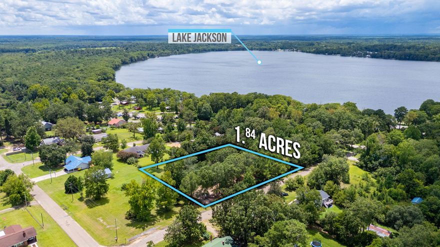 1 block off Lake Jackson opportunity to own 1.84 total acres with views of Amazing Lake Jackson. Property consists of two separate parcels being sold together as one. You can build two homes as they are separate parcels. Property is a short stroll to Lake Jackson walking paths and allows for all the things Florala has to offer. Land partially cleared ready to build featuring large mature oaks and magnolias throughout. Several excellent homesite possibilities. Parcels developed with sewer line running on property and four sewer cap hookups on property. Electric, water, natural gas is available. Covenants and Restrictions apply to protect your investment. Florala is a golf cart community as well and property offers you the ability to zip to the to the store and back easily.