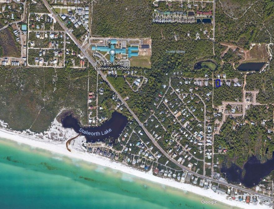 30A the place to be! Come build you dream home within walking distance to the beach. Tap fees paid! Beautiful lot away from the hustle and bustle. Van Butler elementary is within walking distance as well.