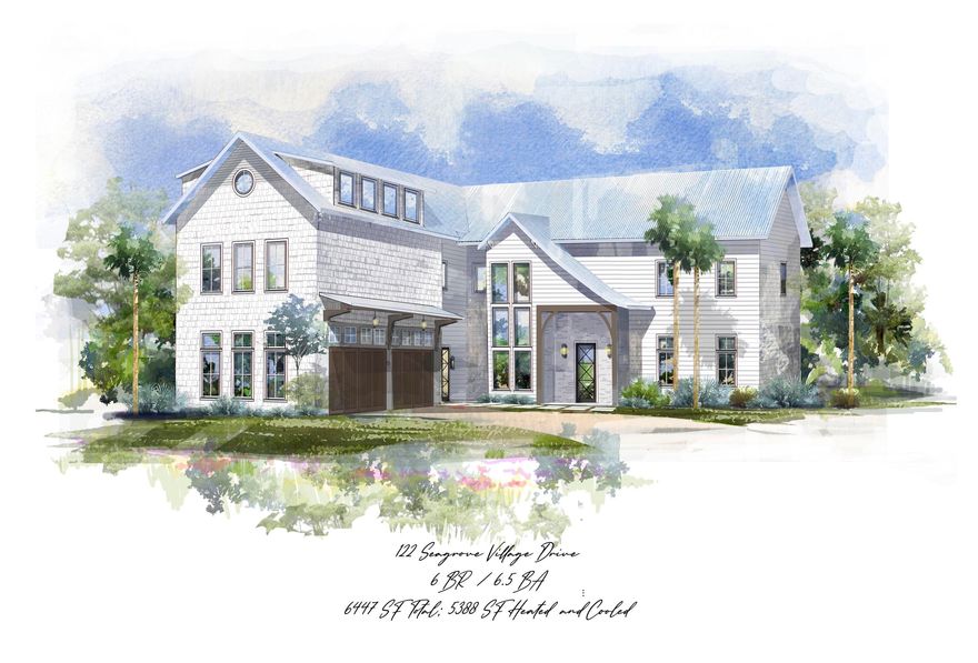 Centrally located in the heart of 30A, 122 Seagrove Village is the pinnacle of luxury and comfort. With over 5,300 square feet of thoughtfully designed living space, no detail was overlooked. Upon entering the front door you are greeted with an open living area with soaring 12' ceilings and antique white oak floors. The kitchen boasts top of the line appliances and an oversized island with seating for six. The first-floor master suite features reclaimed oak ceilings and a spacious bathroom with a custom shower and soaking tub. The backyard is a true outdoor oasis configured with entertaining and relaxation in mind. The unique location is within close proximity to the beautiful white sand beaches and just a short walk or bike ride to Seaside with world-class dining and shopping venues.