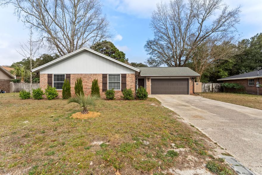 This is it!  Owner has taken pride into this beautiful home and it shows.  2020 updates to include, a brand new kitchen with an open concept into the living room that will make it perfect for entertaining, stainless steel appliances, beautiful granite countertops, updated restrooms, all new gutters, fireplace with all new piping and chimney and much more.  The home is turnkey and move in ready.  Huge backyard that is perfect for grilling out.   
Centrally located to restaurants, schools, shopping, Eglin AFB and Hurlburt Field.  This one is a must see, schedule your showing today!  This one will not last long.