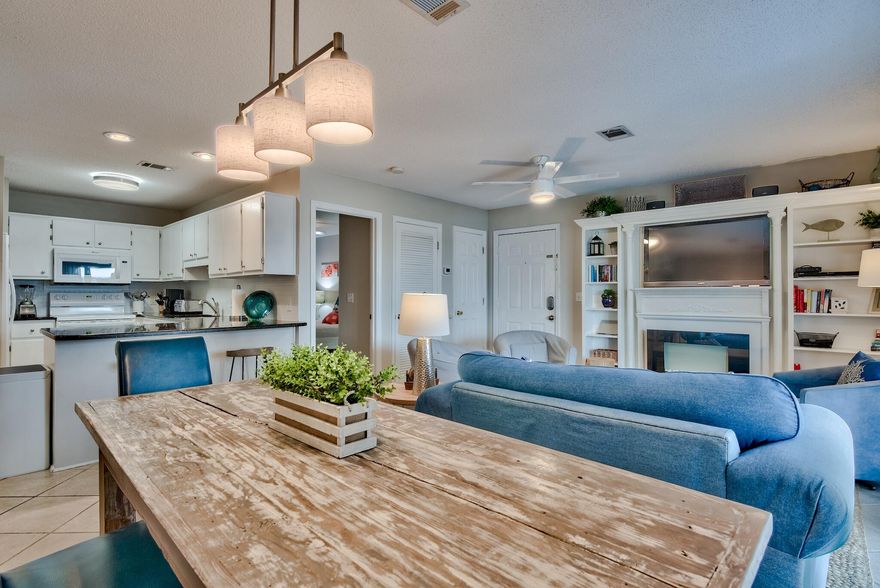 MUST SELL - LOWEST PRICED 3 bedroom south of 30A! Seller is ready to make a deal and has lowered price below market value. Beachside Villas recently went under a full exterior renovation project which included installing a new roof, new cement hardie board siding, paint, windows, doors and railing. Arguably the best deal on 30A with 3 bedrooms and 3 full bathrooms, this condo comes fully furnished and rental ready. The condo boasts a large balcony which you can access from the main living area, as well as the master bedroom. The complex of Beachside Villas offers 2 pools (1 heated in the off season), tennis courts, shuffleboard, docks with lake views and fishing. Eastern Lake is right outside for your paddle boarding and scenic views.