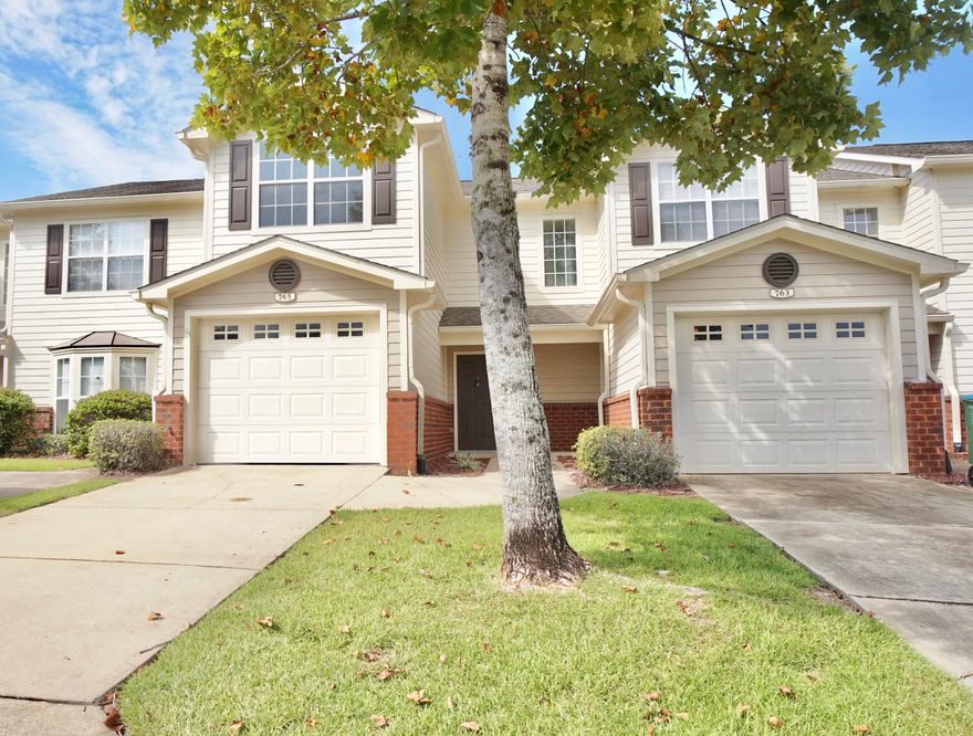 Ready for immediate move-in! This 3BR/2.5BA townhome with a 1-car garage is located in the desirable Eagles Landing community of Crestview. The main level features a fully equipped kitchen, dining area, family room, storage under the stairs, and a half bath. Upstairs, the primary suite includes a spacious bathroom and walk-in closet, while the two additional bedrooms also feature walk-in closets and share a hall bath. Enjoy peaceful views with the home backing to a nature preserve, plus convenient visitor parking just across the street. Community amenities include a large pool and playground. Rent covers, pool maintenance, groundskeeping, quarterly exterior pest control, and annual termite inspection.