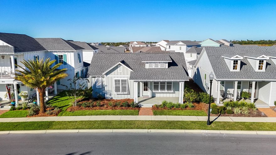 Experience Luxury Living in SweetBay! Welcome to this stunning St. Andrews floor plan--one of SweetBay's most popular designs--offering 4 bedrooms, 3 baths, and an attached garage in a prime location directly across from the resort-style pool! Step onto the inviting covered front porch, complete with bahama shutters and into a bright, open foyer that flows seamlessly into the elegant dining area. The gourmet kitchen is a chef's dream, featuring quartz countertops, stainless steel appliances, a spacious center island, and abundant cabinetry. The open-concept design connects the kitchen to the comfortable family room, creating the perfect setting for entertaining or relaxing with family. Retreat to the serene master suite, complete with a tray ceiling, walk-in closet, dual vanities, and a luxurious oversized shower. Outside, enjoy a private backyard oasis with a covered porch, astroturf and vinyl privacy fenceideal for outdoor dining, play, or quiet evenings under the stars. Living in SweetBay means more than just owning a homeit's embracing a lifestyle. Residents enjoy access to two resort-style pools, scenic parks, a basketball court, amphitheater, and miles of walking and biking trails. Spend your weekends paddleboarding or kayaking on North Bay, and look forward to the exciting future addition of a town center and marina with wet and dry boat storage. This beautiful home is move-in ready and perfectly positioned to enjoy everything SweetBay has to offer. Schedule your private tour today and start living the lifestyle you deserve!