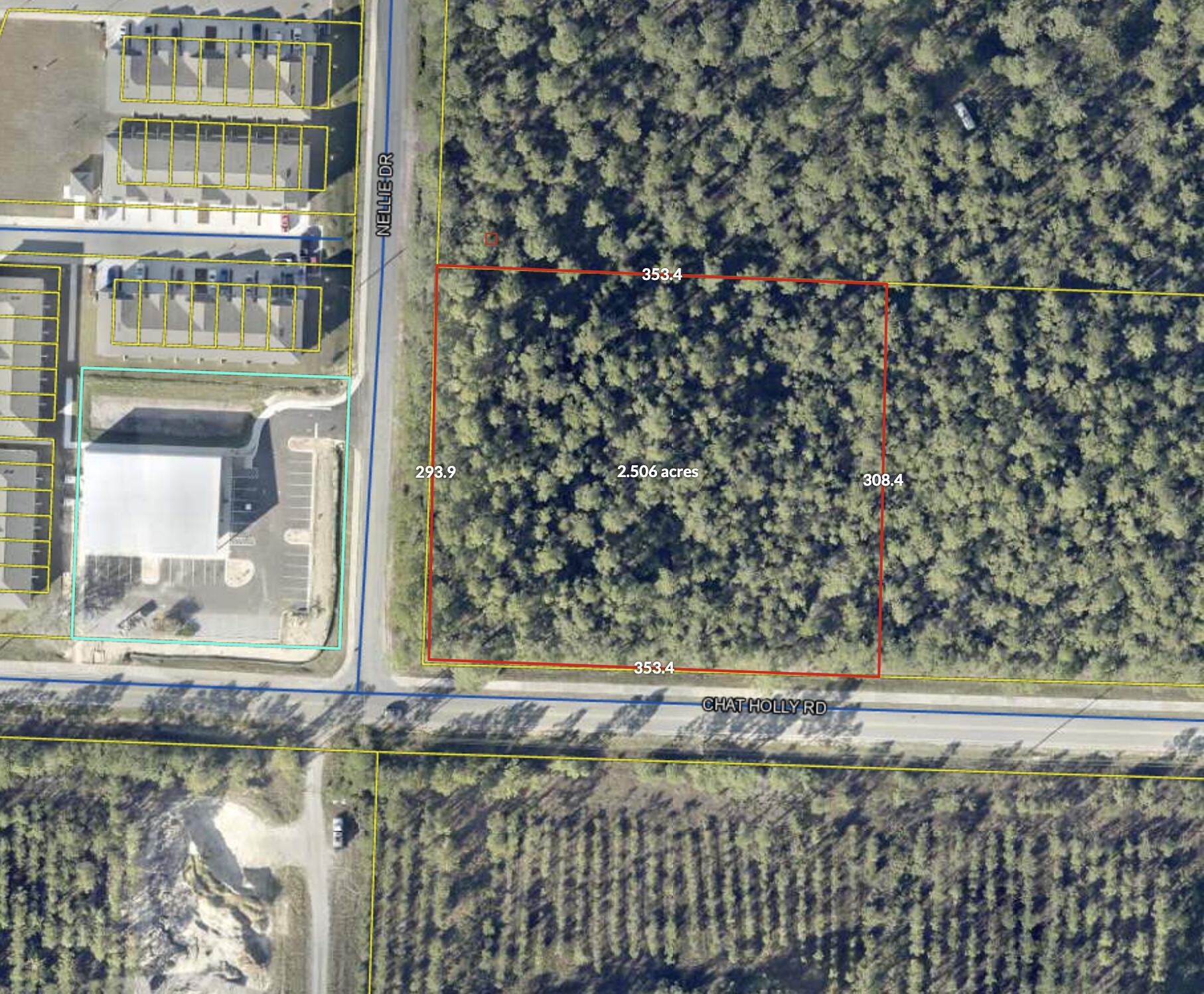 Extraordinary opportunity to acquire 2.5 acres at the corner of Nellie and Chat Holly for commercial usage. Establish your business in the up and coming high development corridor of Santa Rosa Beach.
