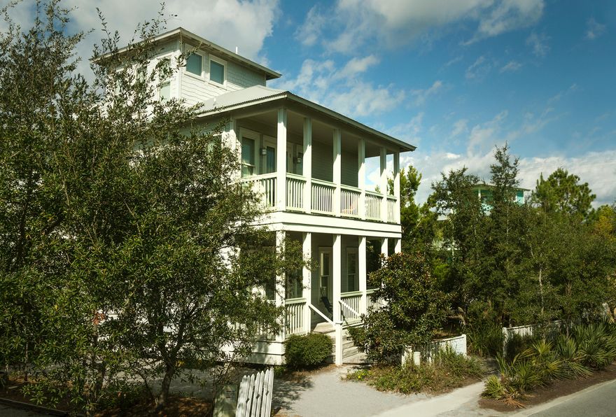 Beautiful 3-story beach home located in desirable Summer's Edge, south of 30-A. Quiet neighborhood includes two pools and private beach access. The home exhibits lovely coastal architecture, cypress hardwood floors, granite countertops throughout, open flow from living/dining combo into kitchen. 1st floor bedroom could be 2nd master. 2nd floor features a master bedroom, 2 additional bedrooms and bunk area. 3rd floor boasts spectacular viewing tower, sun deck perfect for viewing sunsets, wet bar, extra sleeping space for guests, and 1/2 bath. Front and back porches/outdoor shower on back porch.***Buyer is responsible for personally verifying details about this property. Any information contained in this listing is believed to be accurate but is not guaranteed.***